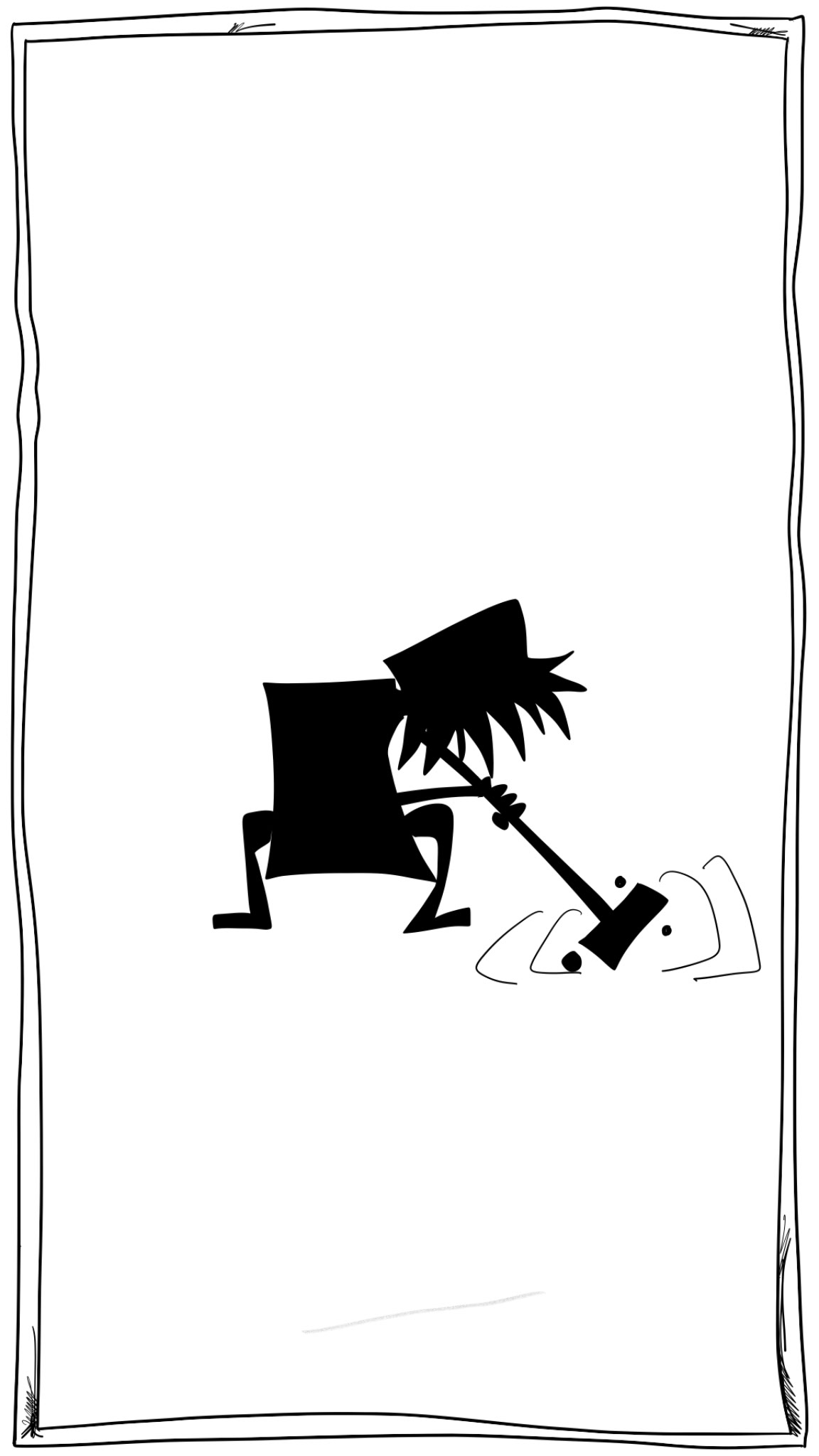 Shadow. Using sledge hammer copy 2, authored Carny Island artwork