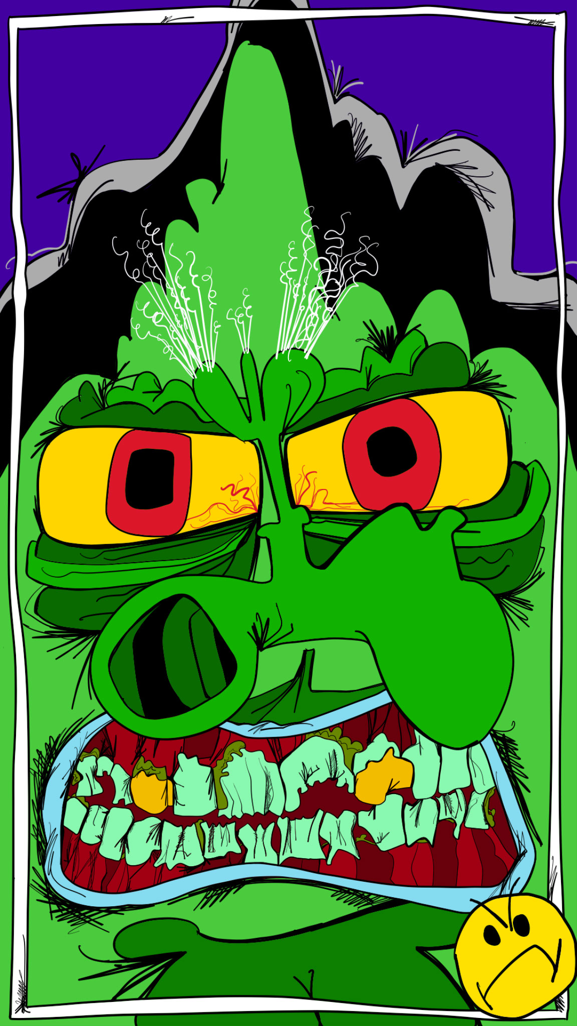 Shrift angry. Snarl, authored Carny Island artwork