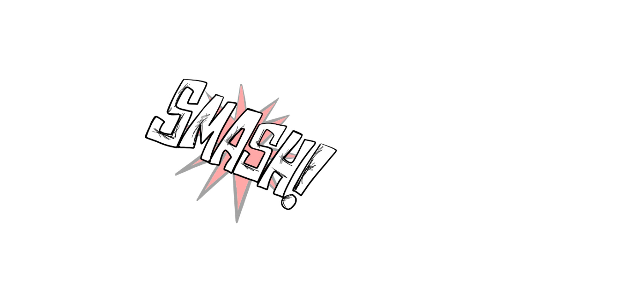 Smash bang, authored Carny Island artwork