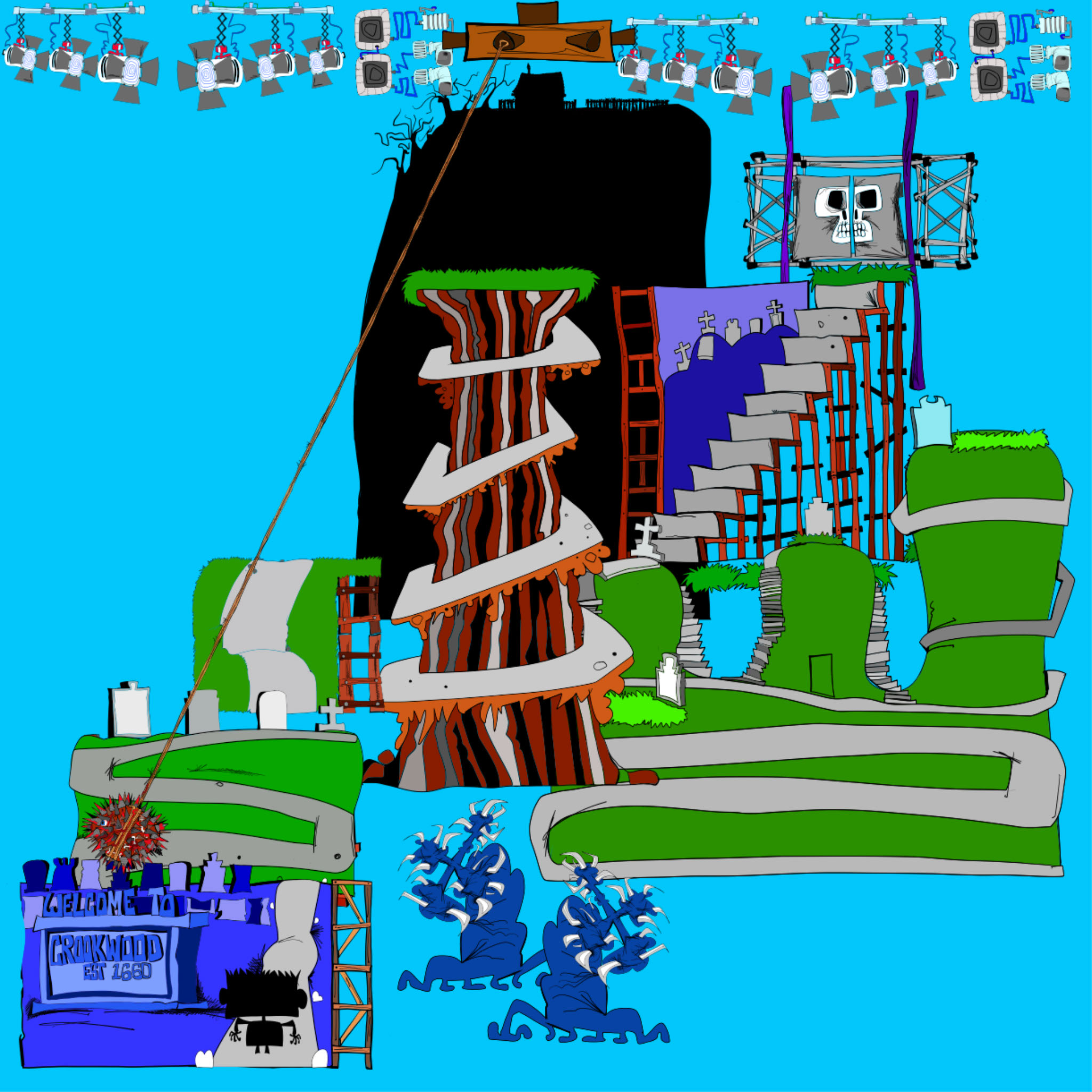 Stage 1 profile, authored Carny Island artwork