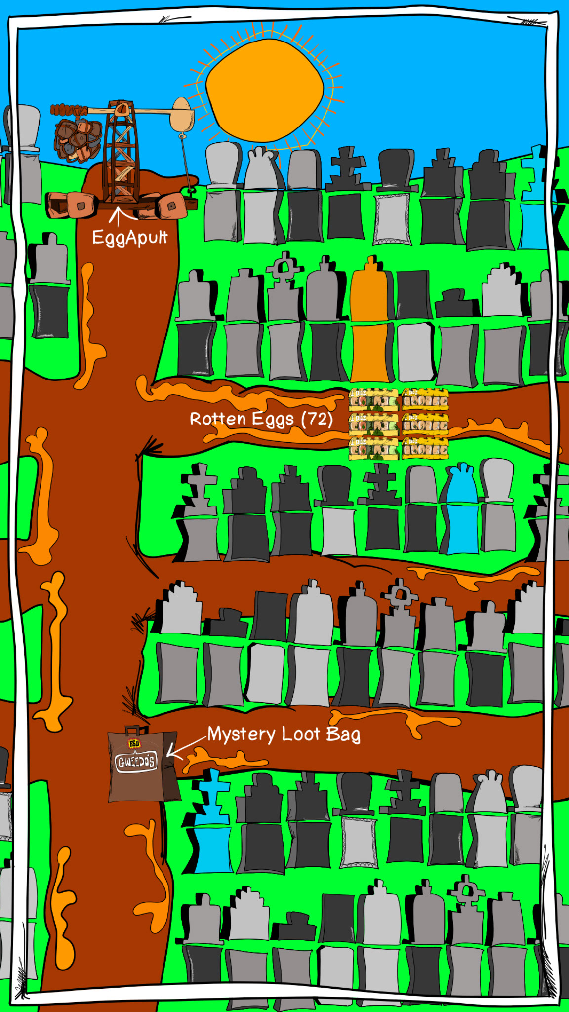 Stage 1. Picking up Weapons, authored Carny Island artwork