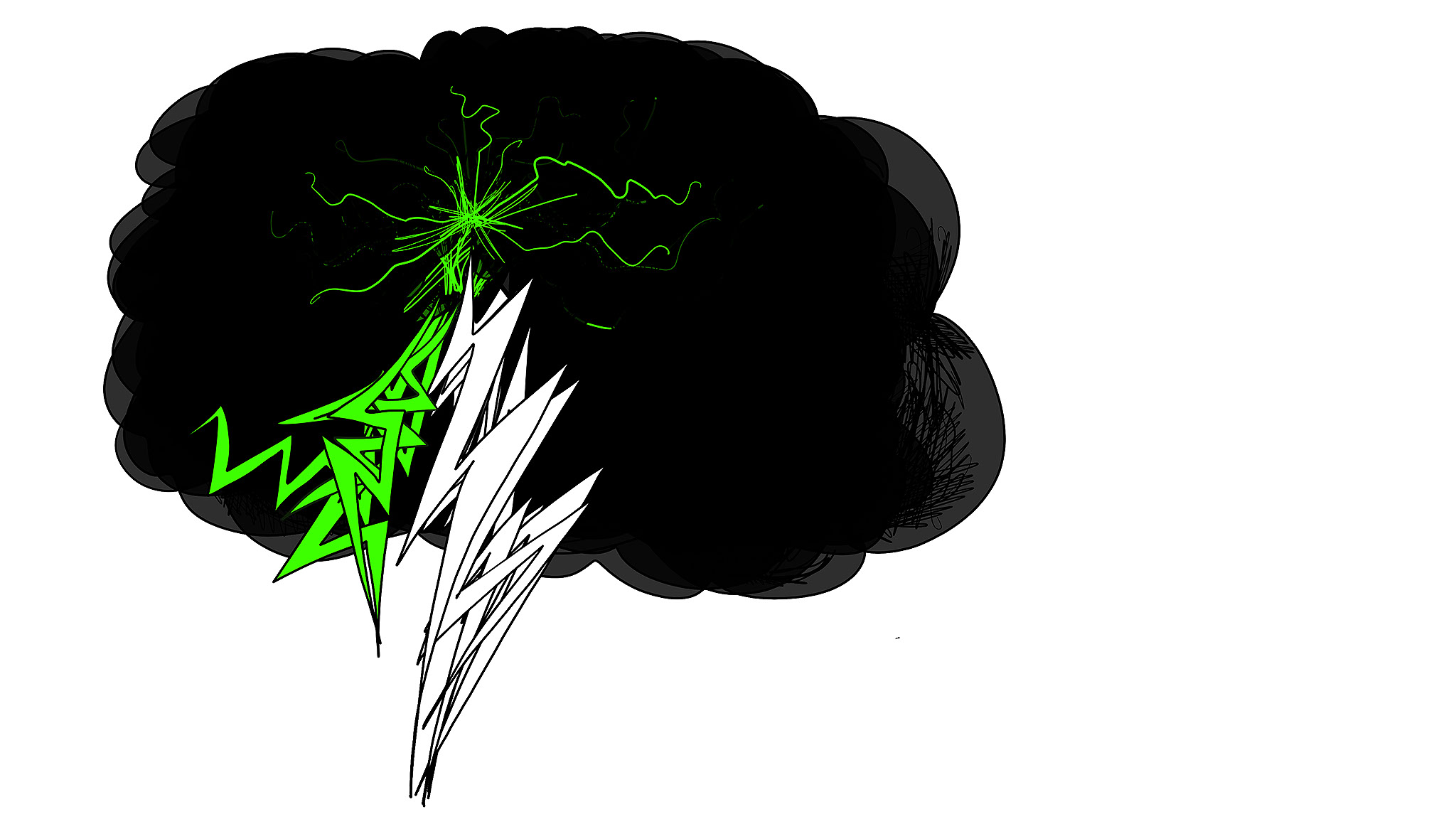 Storm cloud 1, authored Carny Island artwork