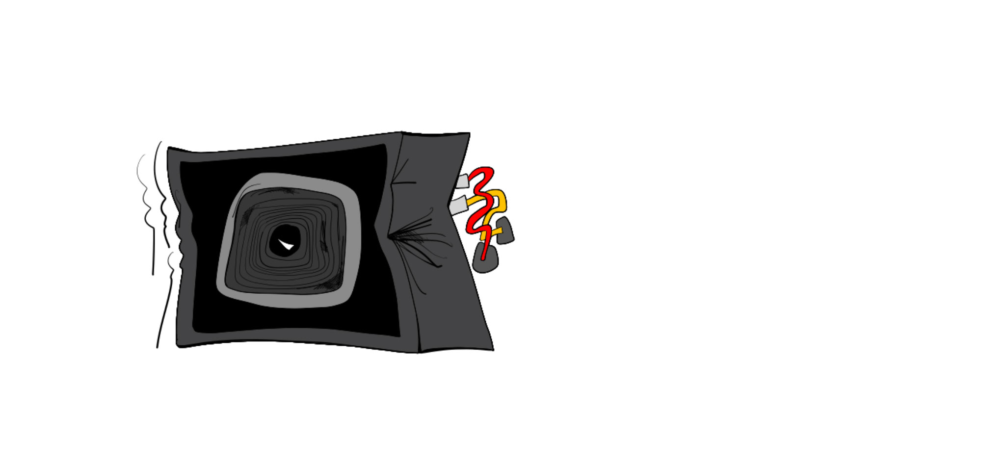 Sub woofer, authored Carny Island artwork