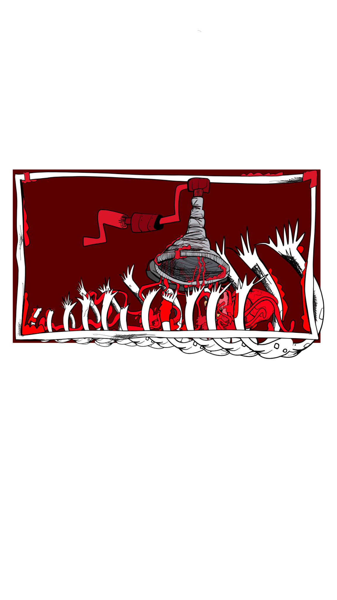 SuckerUp in action copy, authored Carny Island artwork