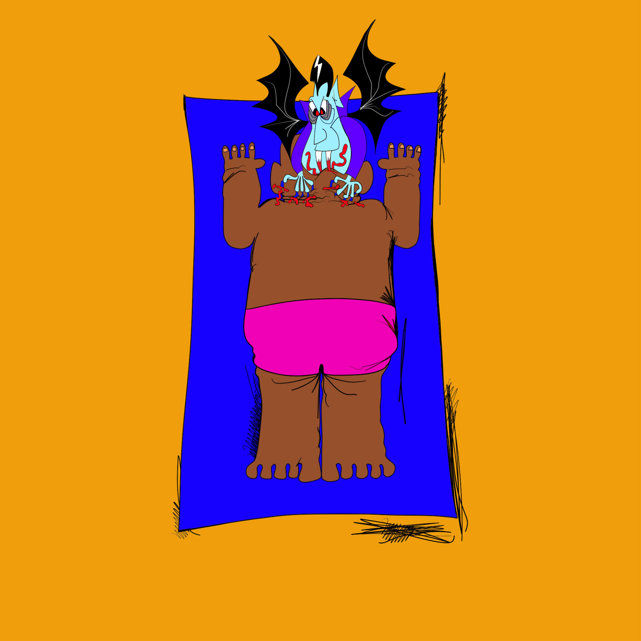 Sunbakers, authored Carny Island artwork