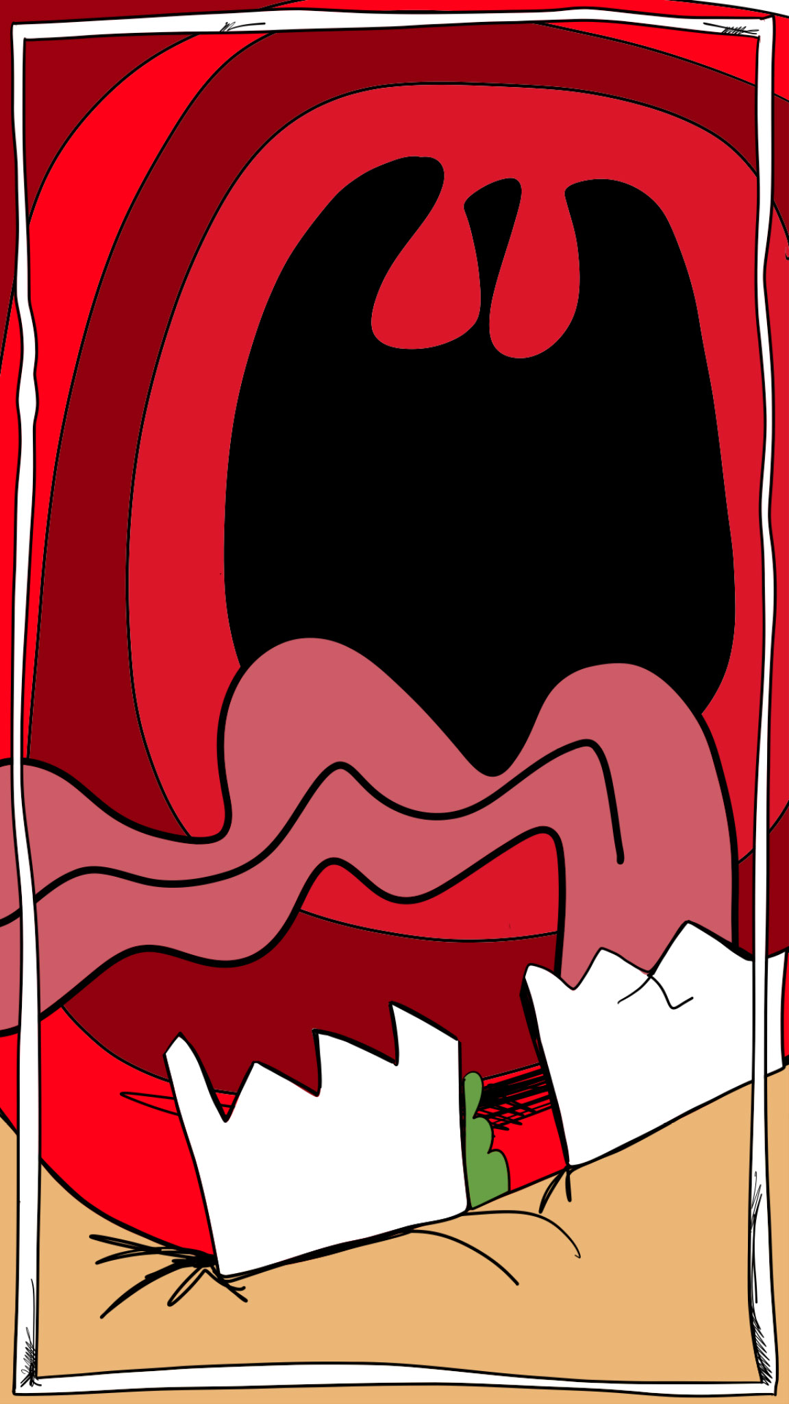 Teeth, authored Carny Island artwork
