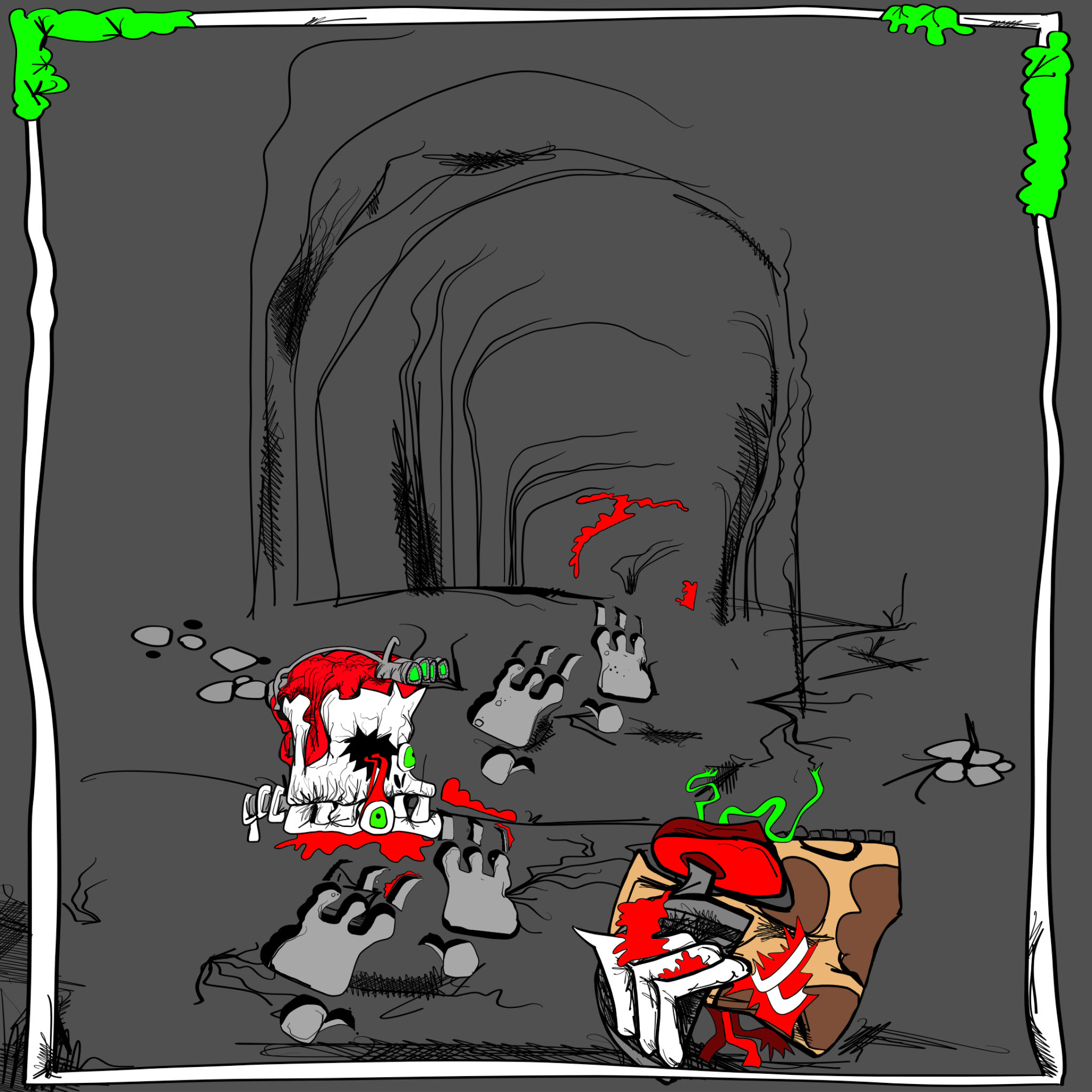 The tunnel. Part 1, authored Carny Island artwork