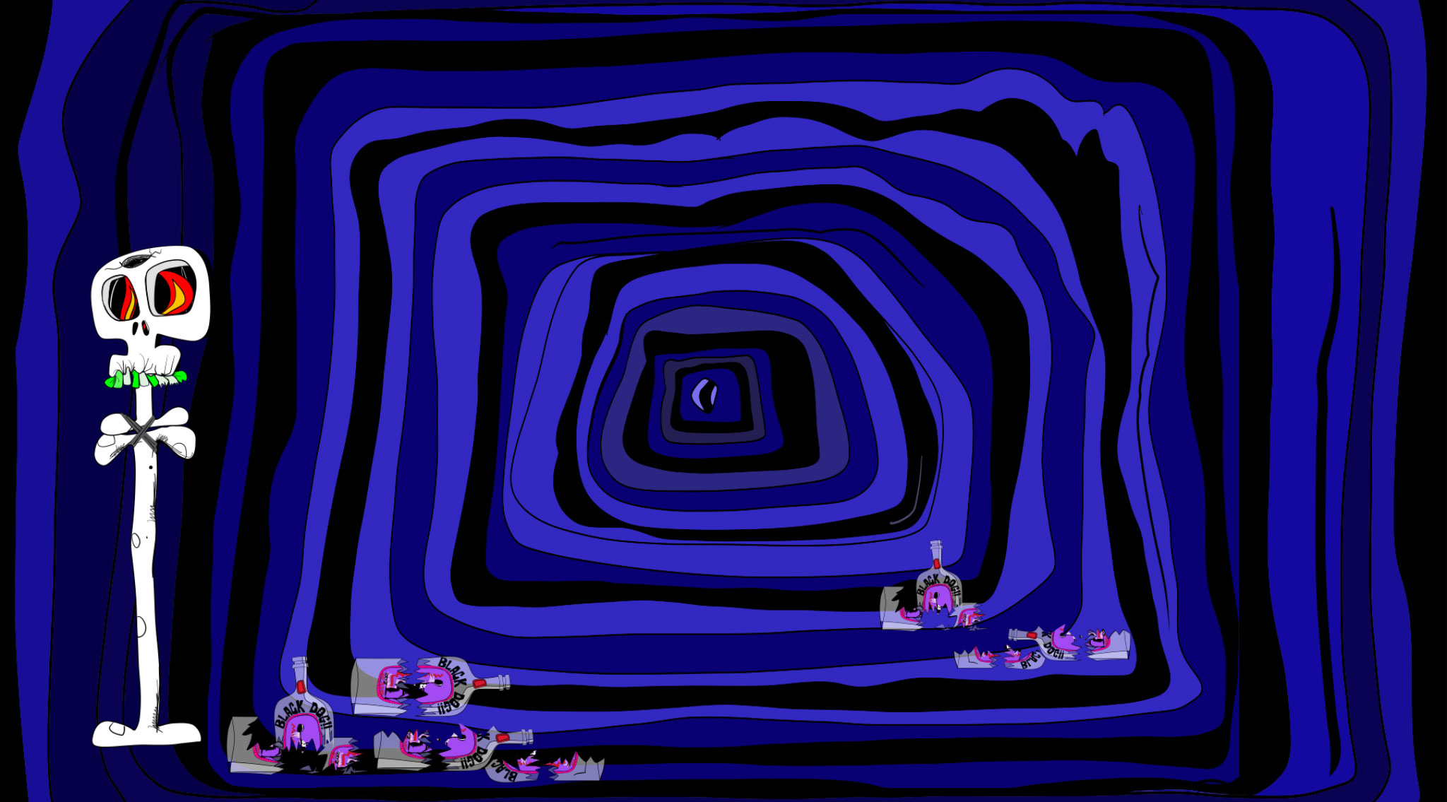 Tunnel of Love stage 1, authored Carny Island artwork