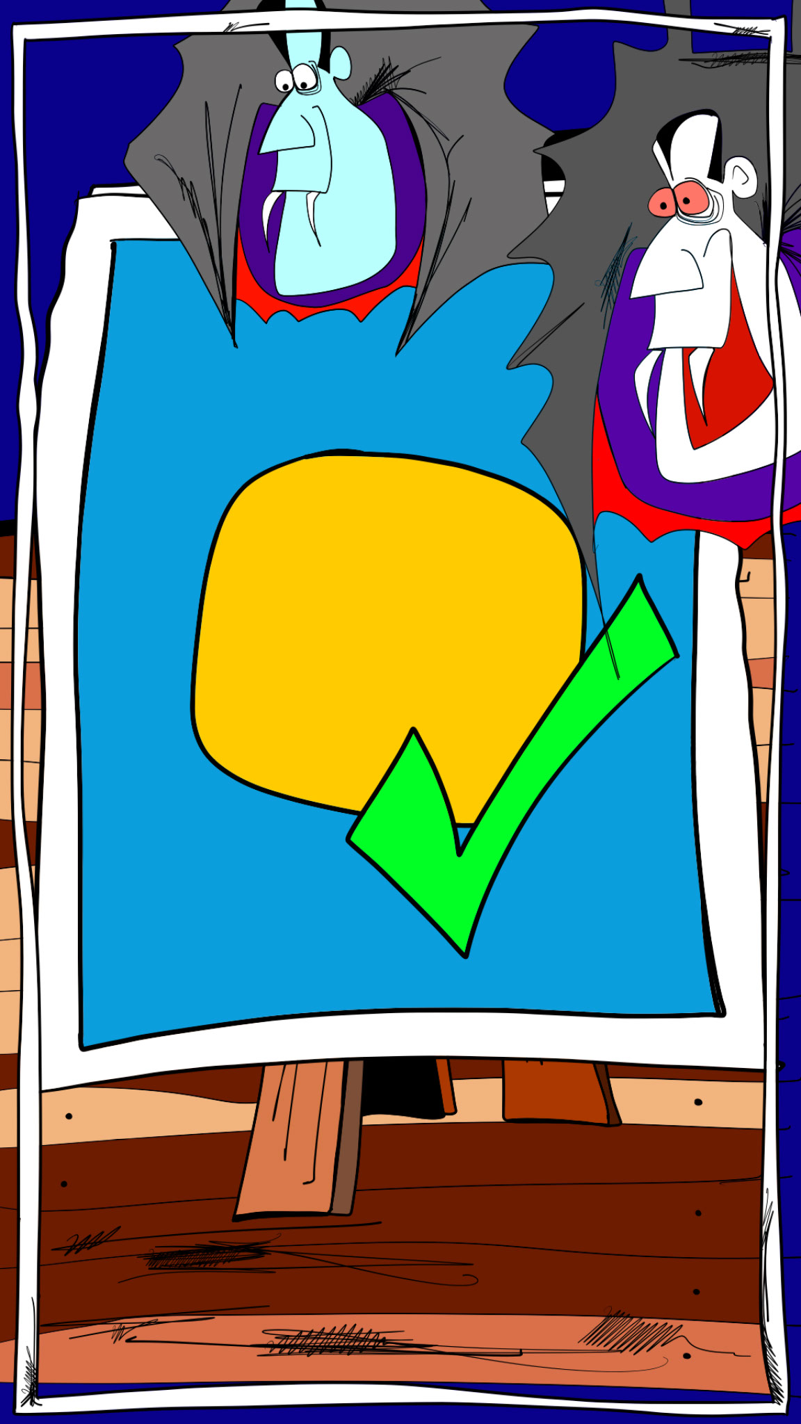 Vampire school, authored Carny Island artwork