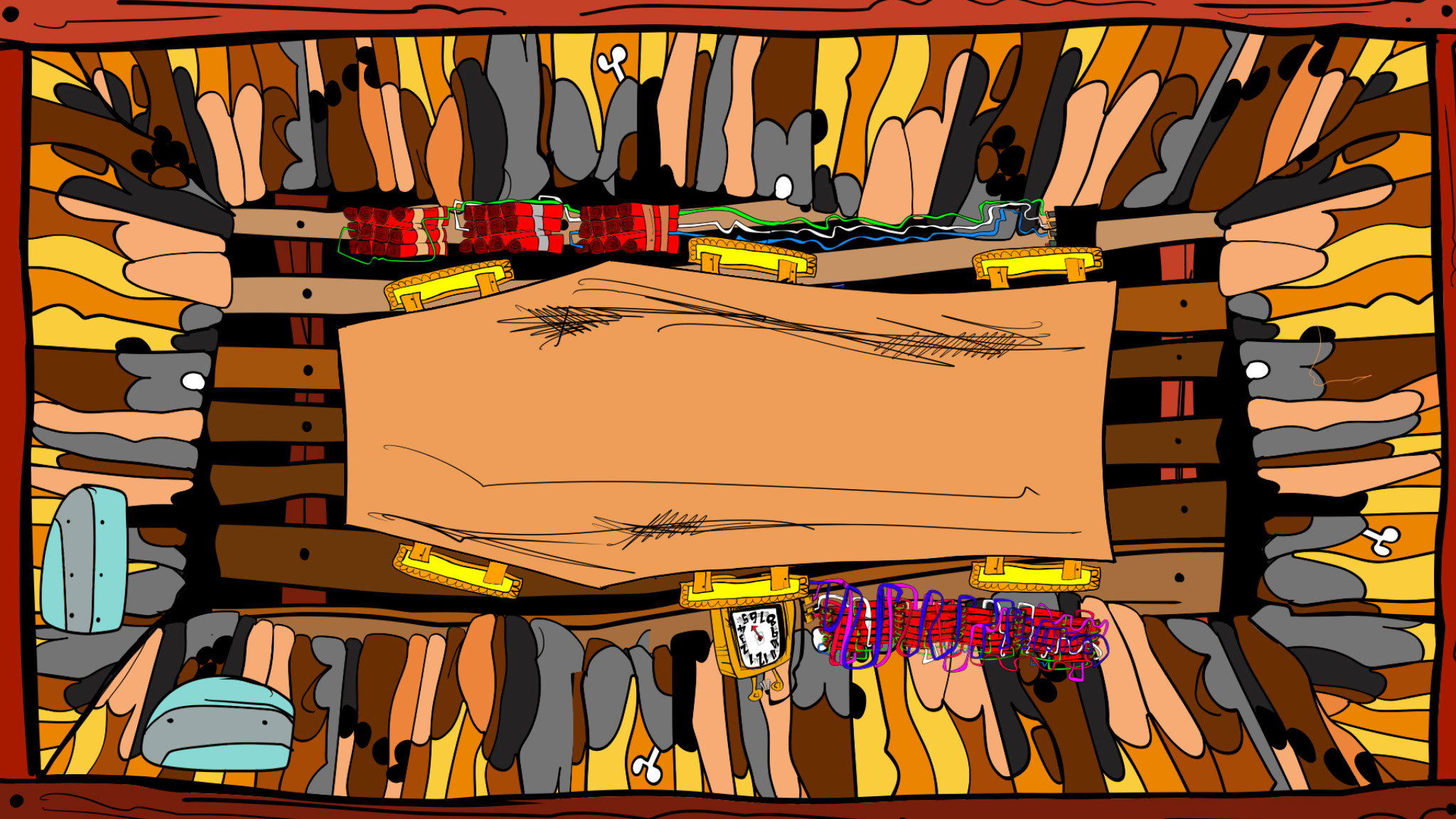 Vinnie 16.9 wide, authored Carny Island artwork