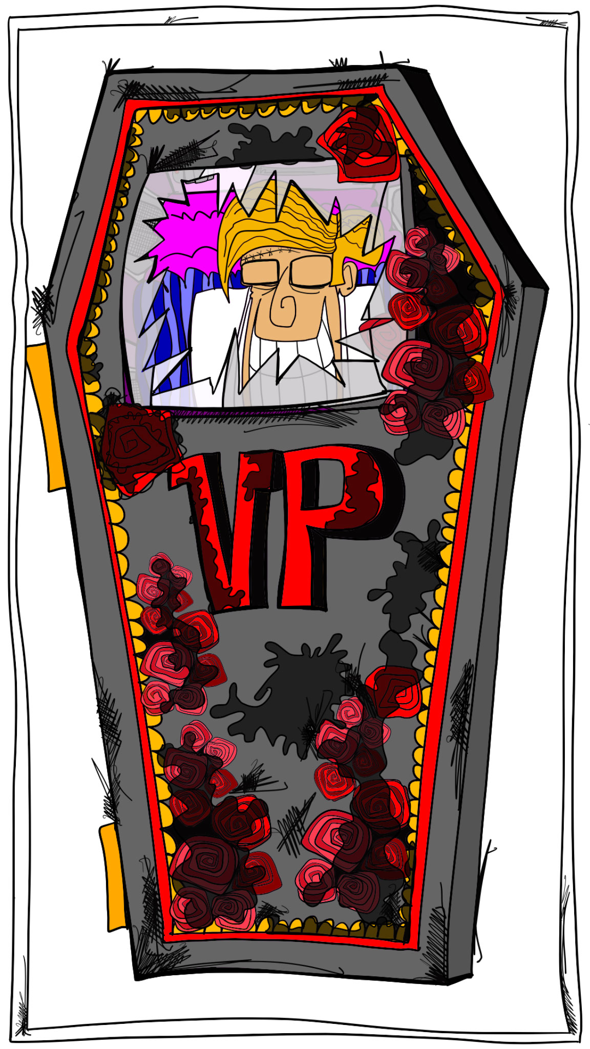 Vinnie coffin crisped, authored Carny Island artwork